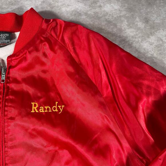 Eddy & The Eagles Soarin' in the USA '86 Tour Red Satin Jacket - Picture 6 of 7